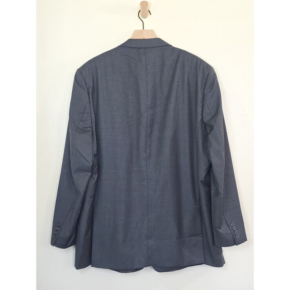 Lauren Ralph Lauren 50L 100% Wool Blazer Sport Coat Gray Windowpane 2 Button - Picture 8 of 14